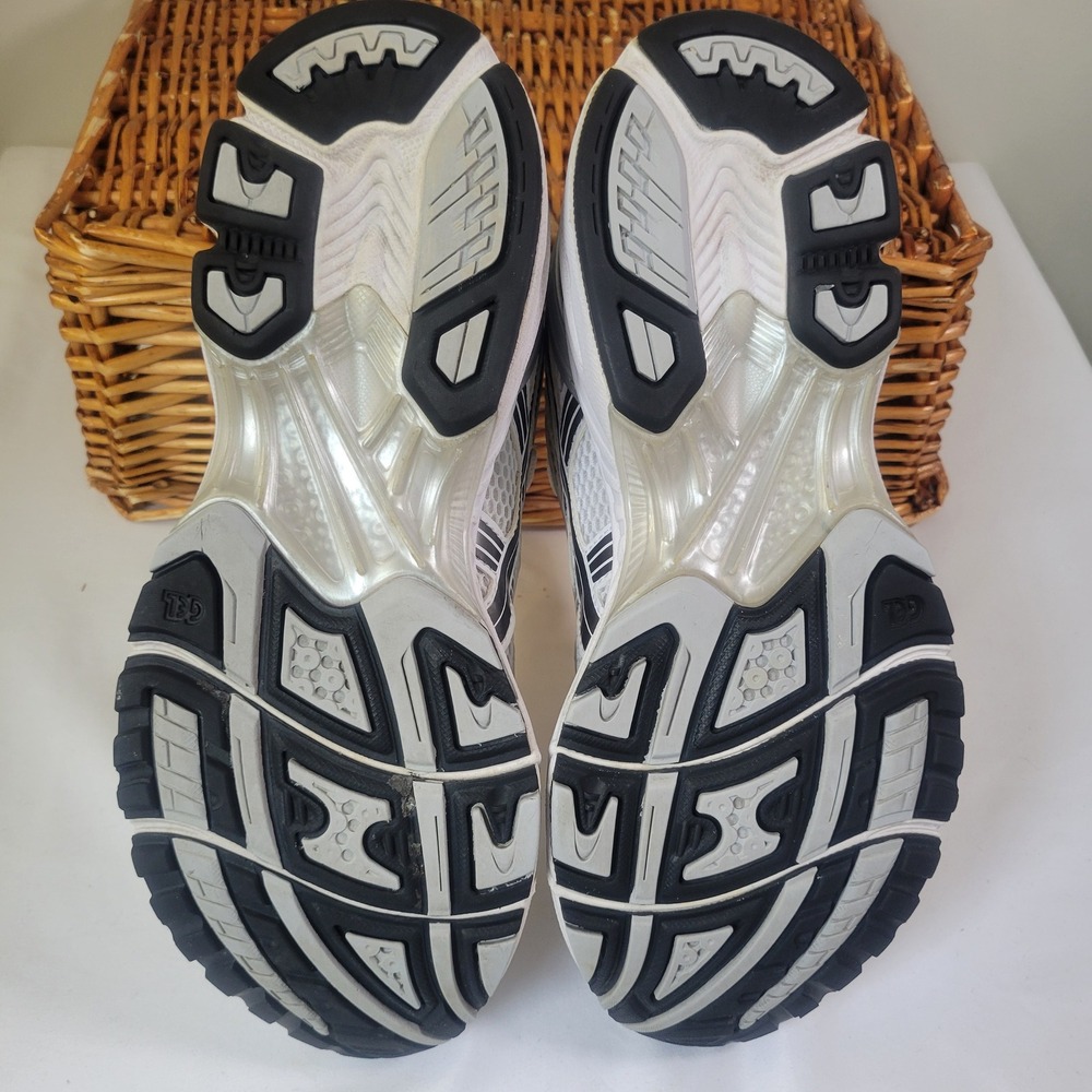 Asics Gel-Kayano 14 White Pure Silver Yellow Running Shoes 1203A537 Mens Size 9 - Picture 6 of 7